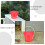 3pcs plastic buckets with handles for garden, storage, cleaning 8
