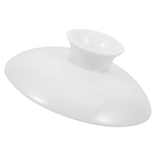 ceramic mug lids 3.5 inch reusable for hot cold drinks white