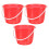 3pcs plastic buckets with handles for garden, storage, cleaning 9