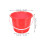 3pcs plastic buckets with handles for garden, storage, cleaning 2