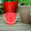 3pcs plastic buckets with handles for garden, storage, cleaning 3