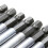(Silver, 10Pcs) 60mm Magnetic Screwdriver Extended Bit Tools, Hex Shank Bit Adapter, Bit Holder Extension Socket Drill 1/4" Hex Power Tools, 1/4 inch 5