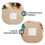 4pcs acrylic stamp block with grid for scrapbooking and card making 9
