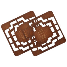 2pcs vintage wooden envelope stencil template for diy wedding cards
