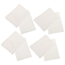 4 a6 refill paper books: undated weekly monthly 6-hole binder inserts