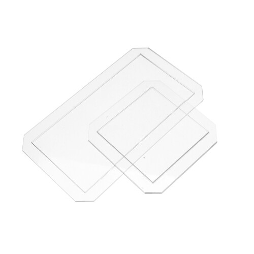 4pcs acrylic rectangle quilting templates for diy sewing