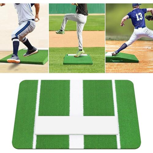 Baseball Hitting Pitching Mat Size 60cm x 91cm Accessory Professional Portable 1