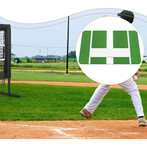 Baseball Hitting Pitching Mat Size 60cm x 91cm Accessory Professional Portable 2
