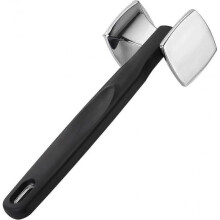 Meat tenderizer, heavy hammering tool and chicken fryer, black