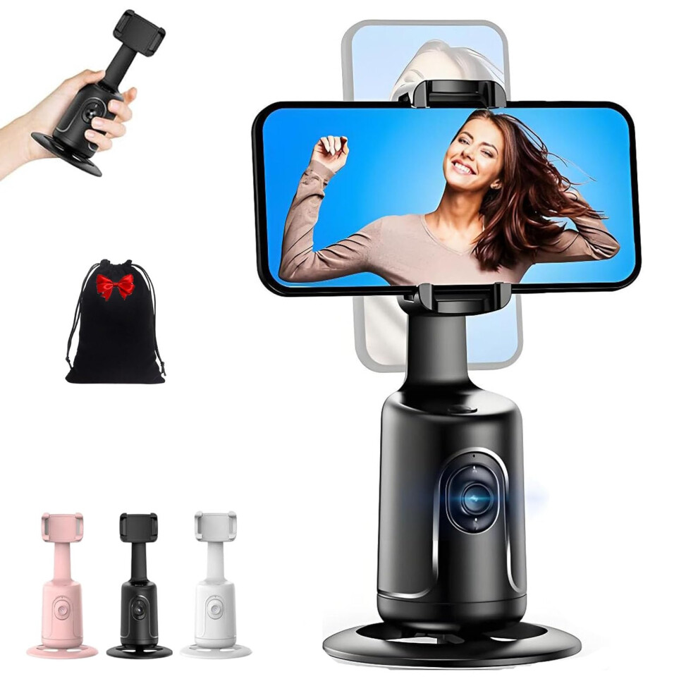 Smart Ai Facial Recognition Phone Tripod 360 Rotation Face Tracking Remote Gesture Control No App Without Tripod Black 9354506790578