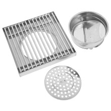 stainless steel square drain cover for outdoor shower patio lawn courtyard