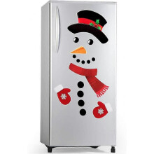Snowman Refrigerator Magnets, Cute Funny Fridge Magnet Refrigerator Stickers Holiday Christmas Decorations (Large)