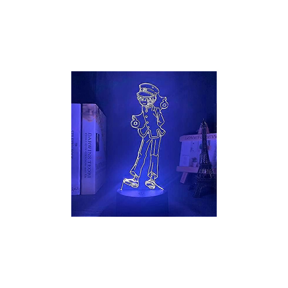 Kikidex (As Show, One Size) Large Size Manga Toilet Bound Hanako Kun Minamoto Kou Led Night Light For Bedroom Decor Colorful Nightlight Anime 3D Lamp Minamoto