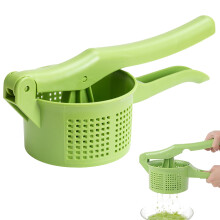 Vegetable Squeezer 13-Inch Fine Mesh Plastic Dryer, Manual Salad Spinner With Ergonomic Handle For Food Strainer