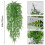 2 Pcs Artificial Plants Hanging Hanging Plants Artificial Leaves Decor 4