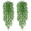 2 Pcs Artificial Plants Hanging Hanging Plants Artificial Leaves Decor 2