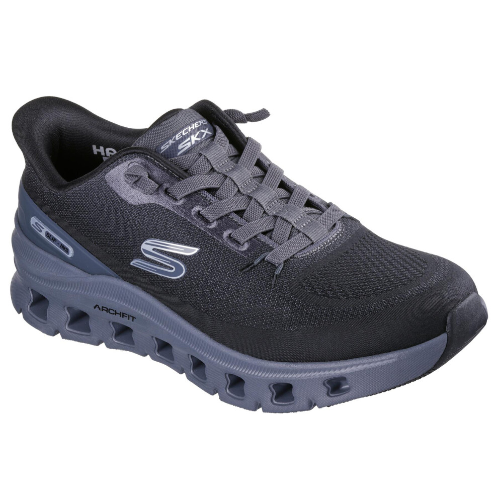 Skechers (Black/Charcoal, 13) Slip-Ins Shoe For Men - Arch Fit Glide-Step Pro Black