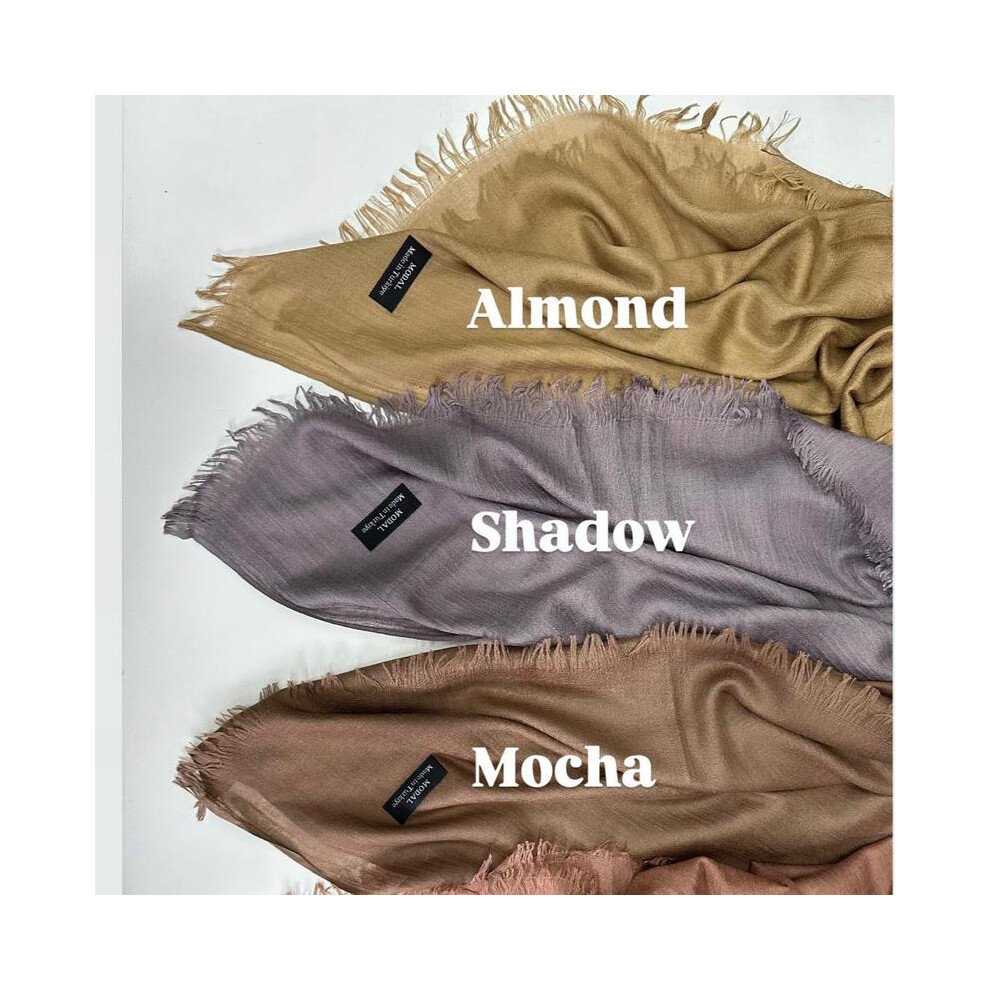 (ALMOND) Trending Modal Hijab Scarves in 36 Colours - Soft and Comfortable for All Occasions-image-OPC-PKKTBCZ-NEW