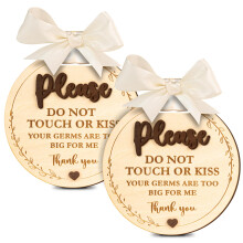 Please Do Not Touch Or Kiss Baby Sign 2 Pack Sign For Car Seat Or Stroller Tag No Touching Baby Signage For Newborn