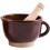 Mortar and Pestle Set Stone Spice Grinder Ceramic Pottery Style Kitchen Grinding Tool 1