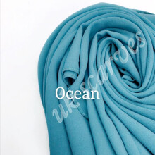 (OCEAN) Chiffon Scarf Hijab High Quality Elegant Sarong Shawl Wrap Plain Maxi Soft