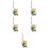 5Pcs Japanese Style Plate Flower Decorations for Dining 9