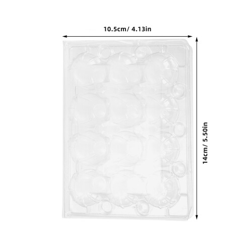 120pcs clear quail egg cartons 12-grid plastic trays for small eggs 2