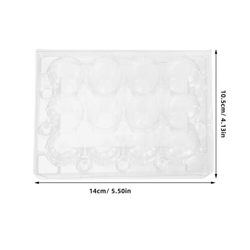 120pcs clear quail egg cartons 12-grid plastic trays for small eggs 1