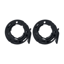 Barbell Clamps 2-Pack Quick-Release Locking Collars Anti-Slip Clips Black For Home Exercise