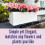 Planter Box for Indoor Plants 3 Pack 14 Inch White Rectangular Self Watering Window Box with Drainage 5