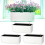Planter Box for Indoor Plants 3 Pack 14 Inch White Rectangular Self Watering Window Box with Drainage 1