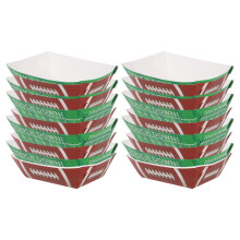 50Stk Papier Food Trays in Kräftigem Karton, Perfekt Für Fußballpartys