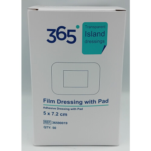 365 Film Island Dressing 5 x 7.2 cm - Pack of 50 - REF: 36590019