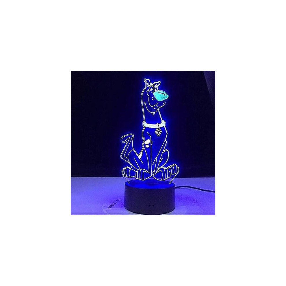 Kikidex (As Show, One Size) Beautiful Gift Scooby Doo Cute Cartoon Dog Figure Baby Nightlight