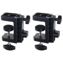 Desktop C Type Clamp Adjustable Desk Clip For Camera, Studio Light Stand Holder, Aluminum, 1.5 Inch Jaw