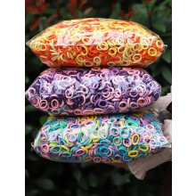 (Set2, one-size) Random Color Cute Hair Tie Set, High Stretch Hair Ties, Fashion Hair Accessories for Women & Girls, Minimalist Headwear Suitable for Thick