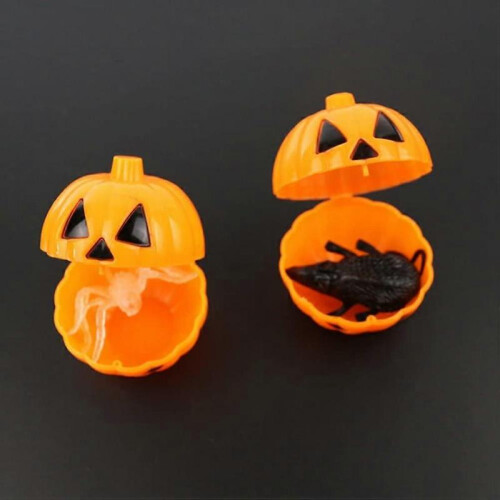 12 Pack Halloween Pumpkin Candy Box Mini Snack Container Gift Box Halloween Mini Gift Holder 2