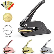 Book Embosser Personalized Custom Embosser Stamp Your Own Text or Logo Design for Books Business Cards Paper Documents Notebooks etc