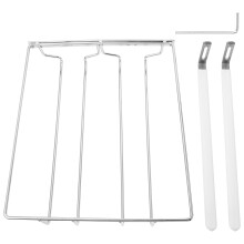1 stuk roestvrijstalen wijnglas hanger, dubbele ( )