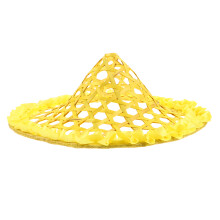 handwoven bamboo conical hat for kids, for stage and outdoor use