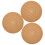 3pcs cork record player mat anti-static anti-vibration for vinyl 1