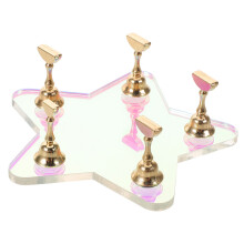 acrylic nail art display stand for practice and salon use