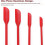 Mini Silicone Spatula 4 Pack Small Spatula for Makeup Thin Silicone Spatula Kitchen Small Spatula 5
