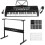 61 Keys Electronic Keyboard Digital Piano Set with Microphone & Stand 1