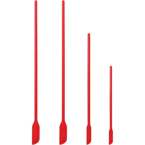 Mini Silicone Spatula 4 Pack Small Spatula for Makeup Thin Silicone Spatula Kitchen Small Spatula