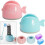 Daily Treasures Toothpaste Squeezer Dispenser Set, 2Pack Rolling Tube Toothpaste Holder Stand 1