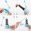 Daily Treasures Toothpaste Squeezer Dispenser Set, 2Pack Rolling Tube Toothpaste Holder Stand 17
