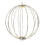 Metal Christmas Ball Frame Light LED Warm White 28cm 3