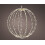 Metal Christmas Ball Frame Light LED Warm White 28cm 1