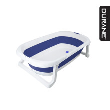 Collapsible Baby Tub Blue 40L Kids Bath Tub Collapsible Baby Bathtub Tub